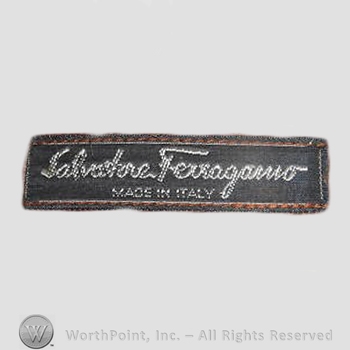 Clothing label : Salvatore Ferragamo.