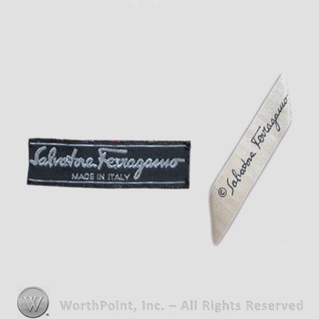 Clothing label : Salvatore Ferragamo.