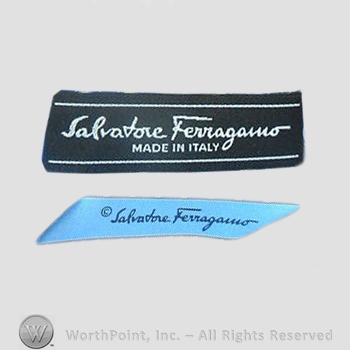 Clothing label : Salvatore Ferragamo.