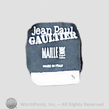 Clothing label : Jean Paul Gaultier.
