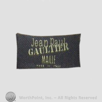 Clothing label : Jean Paul Gaultier.