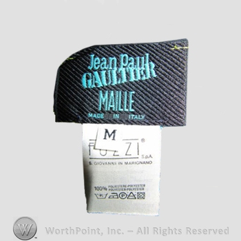 Clothing label : Jean Paul Gaultier.