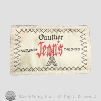 Clothing label : Jean Paul Gaultier.