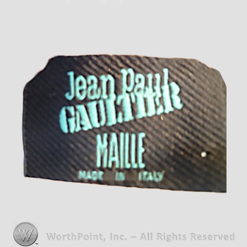 Clothing label : Jean Paul Gaultier.