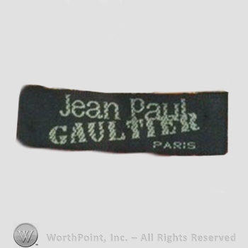 Clothing label : Jean Paul Gaultier.