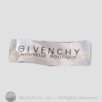 Clothing label : Hubert de Givenchy.