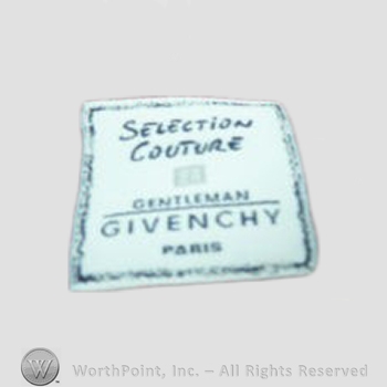 Clothing label : Hubert de Givenchy.