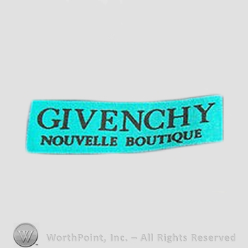 Clothing label : Hubert de Givenchy.