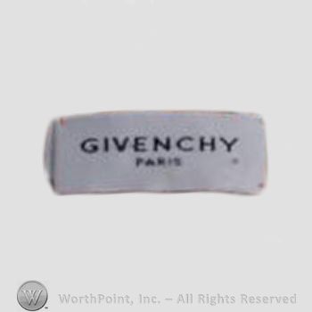 Clothing label : Hubert de Givenchy.