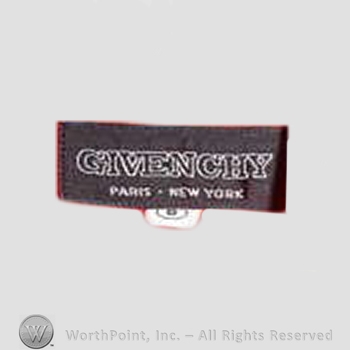 Clothing label : Hubert de Givenchy.