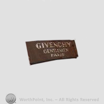 Clothing label : Hubert de Givenchy.