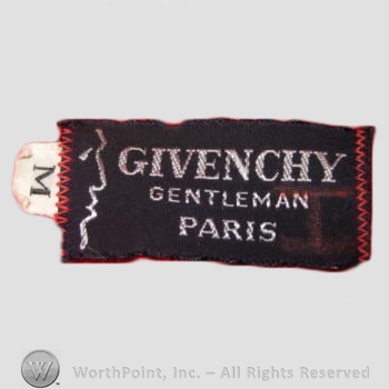 Clothing label : Hubert de Givenchy.