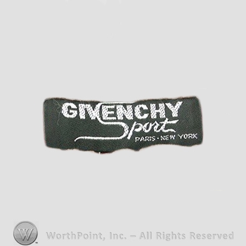 Clothing label : Hubert de Givenchy.