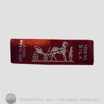 Clothing label : Hermes.