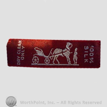 Clothing label : Hermes.
