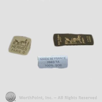 Clothing label : Hermes.