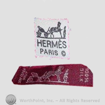 Clothing label : Hermes.