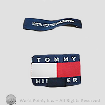 Clothing label : Tommy Hilfiger.