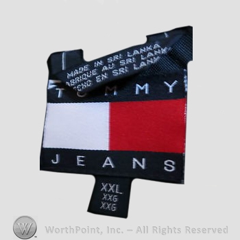 Clothing label : Tommy Hilfiger.