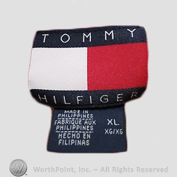 Clothing label : Tommy Hilfiger.