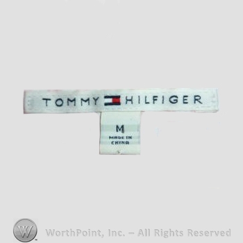 Clothing label : Tommy Hilfiger.