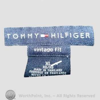 Clothing label : Tommy Hilfiger.