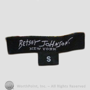 Clothing label : Betsey Johnson.