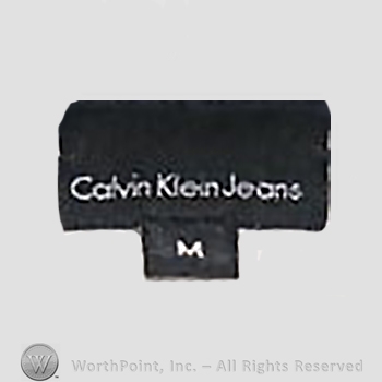 Clothing label : Calvin Klein.