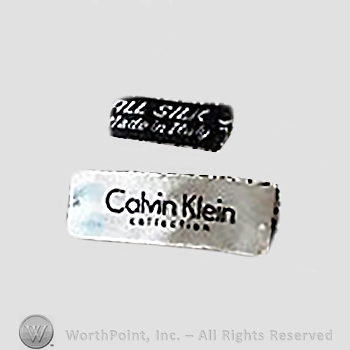 Clothing label : Calvin Klein.