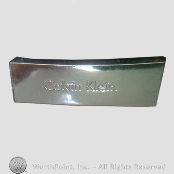 Clothing label : Calvin Klein.