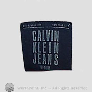 Clothing label : Calvin Klein.