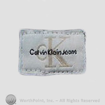 Clothing label : Calvin Klein.