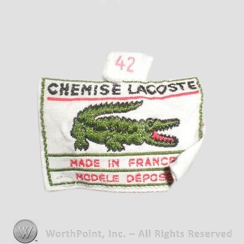 Clothing label : LaCoste.