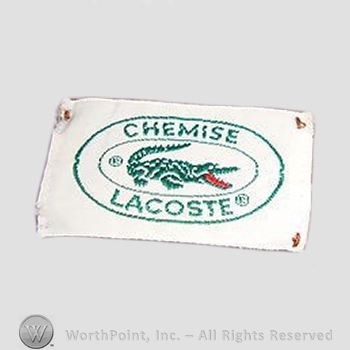 Clothing label : LaCoste.