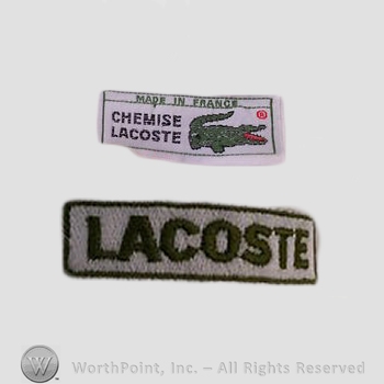 Clothing label : LaCoste.