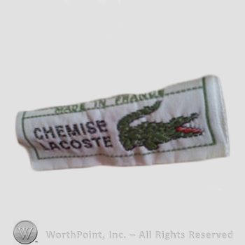 Clothing label : LaCoste.