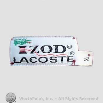 Clothing label : LaCoste.