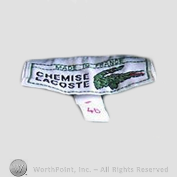 Clothing label : LaCoste.