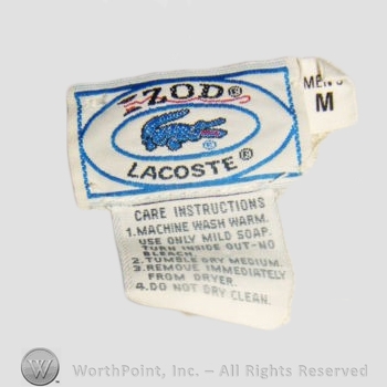 Clothing label : LaCoste.