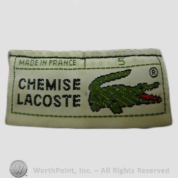 Clothing label : LaCoste.