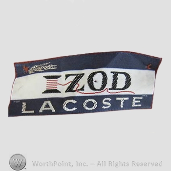 Clothing label : LaCoste.