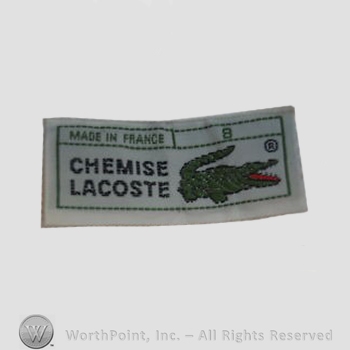 Clothing label : LaCoste.