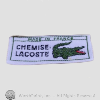 Clothing label : LaCoste.
