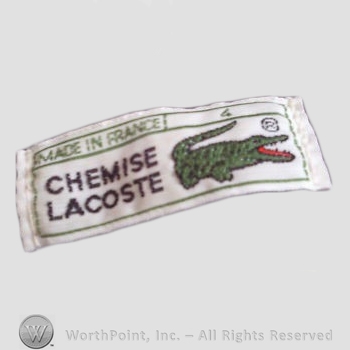 Clothing label : LaCoste.