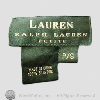 Clothing label : Ralph Lauren.