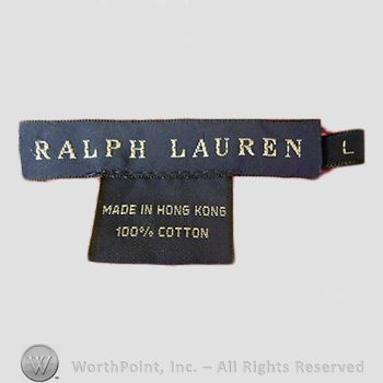 Clothing label : Ralph Lauren.