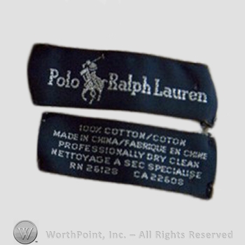 Clothing label : Ralph Lauren.