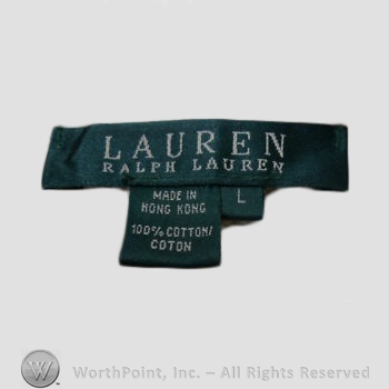 Clothing label : Ralph Lauren.