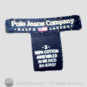 Clothing label : Ralph Lauren.