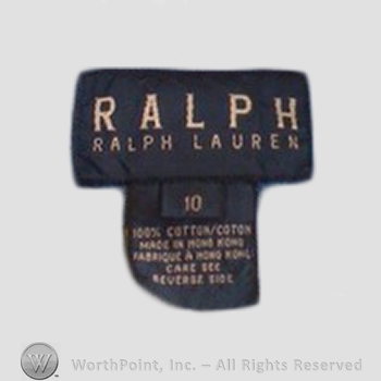 Clothing label : Ralph Lauren.